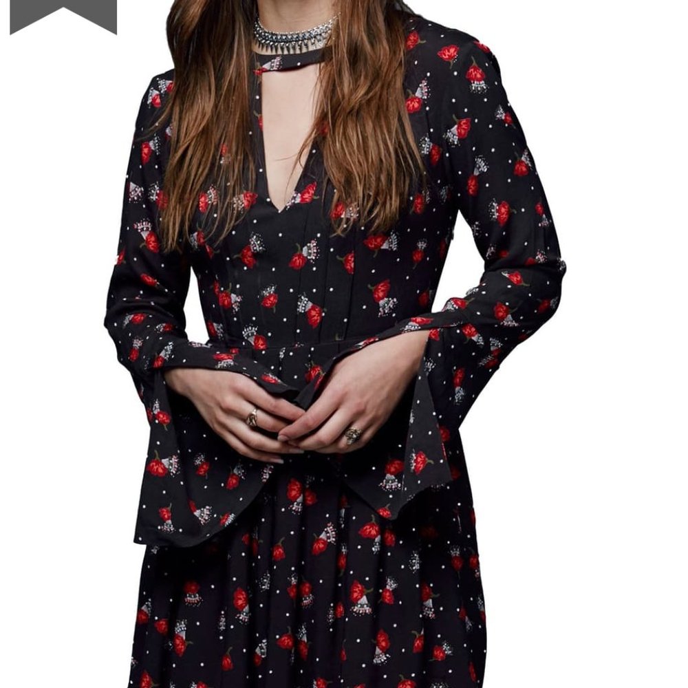 Free People Tegan Long Sleeve Mini Dress